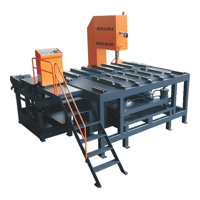 G5360-80-260 G5385-100-350 machines de scie à ruban verticale pour couper l'acier et le métal