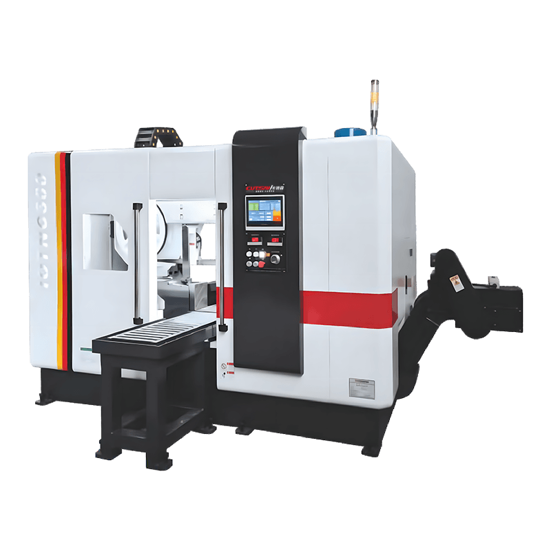 Machine de scie à ruban CNC haute vitesse IOTNC300 avec fonction de coupe de paquets pour barres et tuyaux en acier Machine de scie à ruban CNC haute vitesse IOTNC300 avec fonction de coupe de paquets pour barres et tuyaux en acier