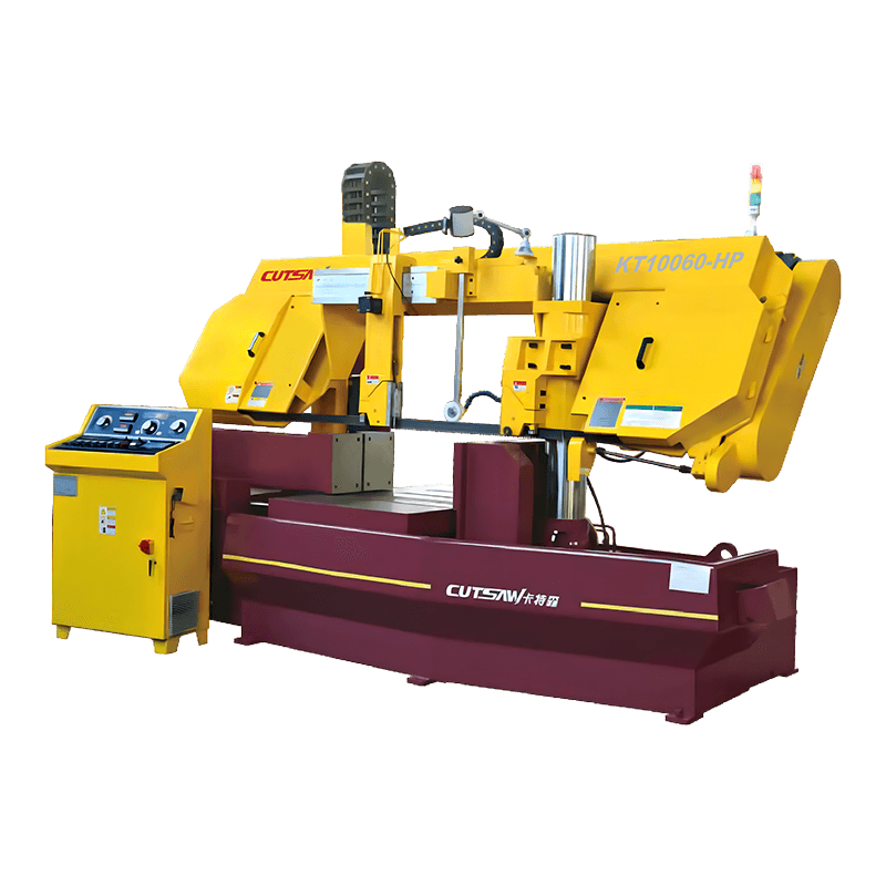 Machine de scie à ruban automatique CNC, cadre en acier robuste, coupe de métal, KT10060-HP