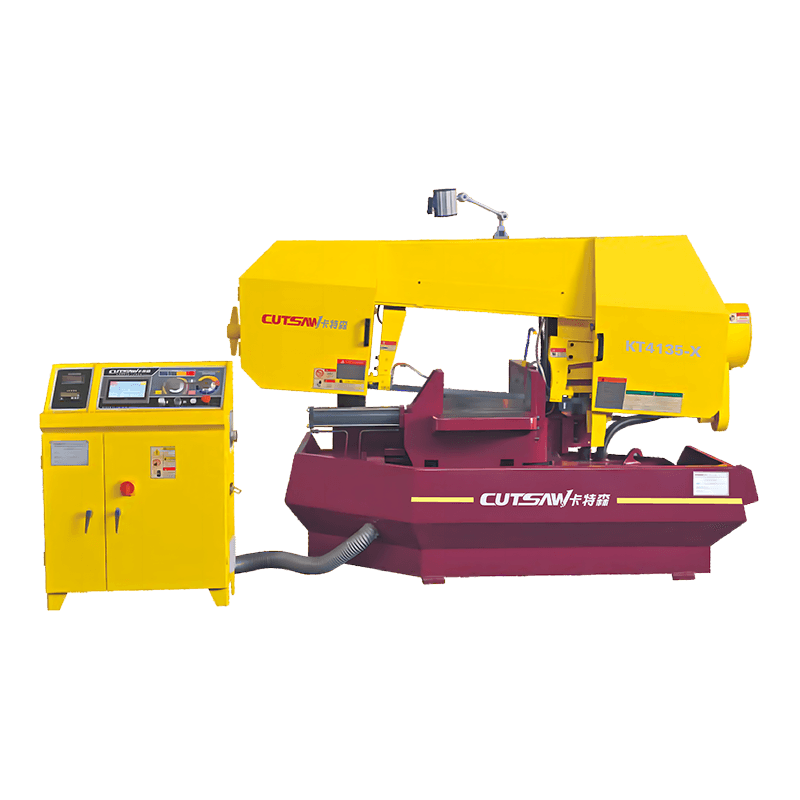 Machine de scie à onglet KT4135-X, scie à ruban horizontale automatique pour coupe de métal