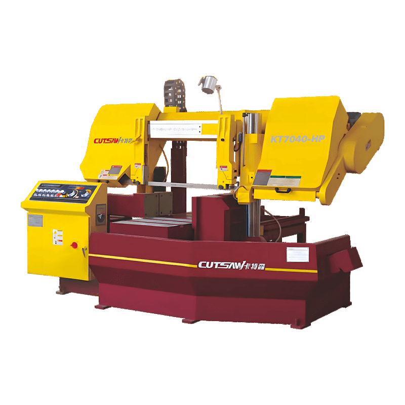 Machine à scier les métaux semi-automatique CE KT7040-HP avec double colonne hydraulique
